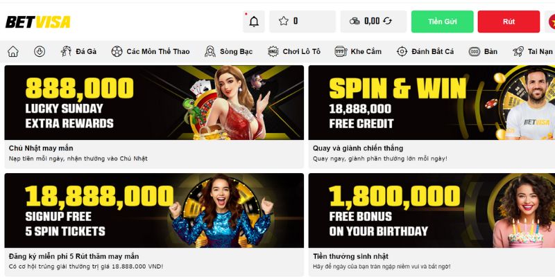 Vô vàn các phần quà giá trị khác từ cổng cược